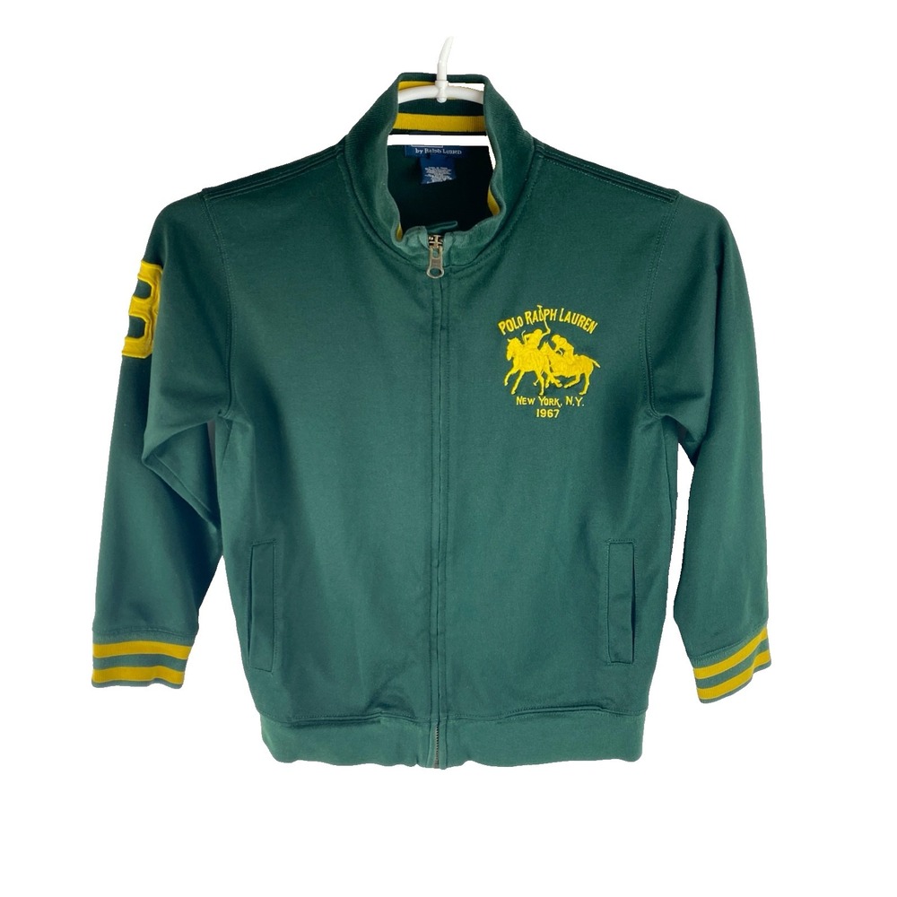 Polo Ralph Lauren Kids 7 Full‎ Zip Track Jacket Embroidered Logo Spellout